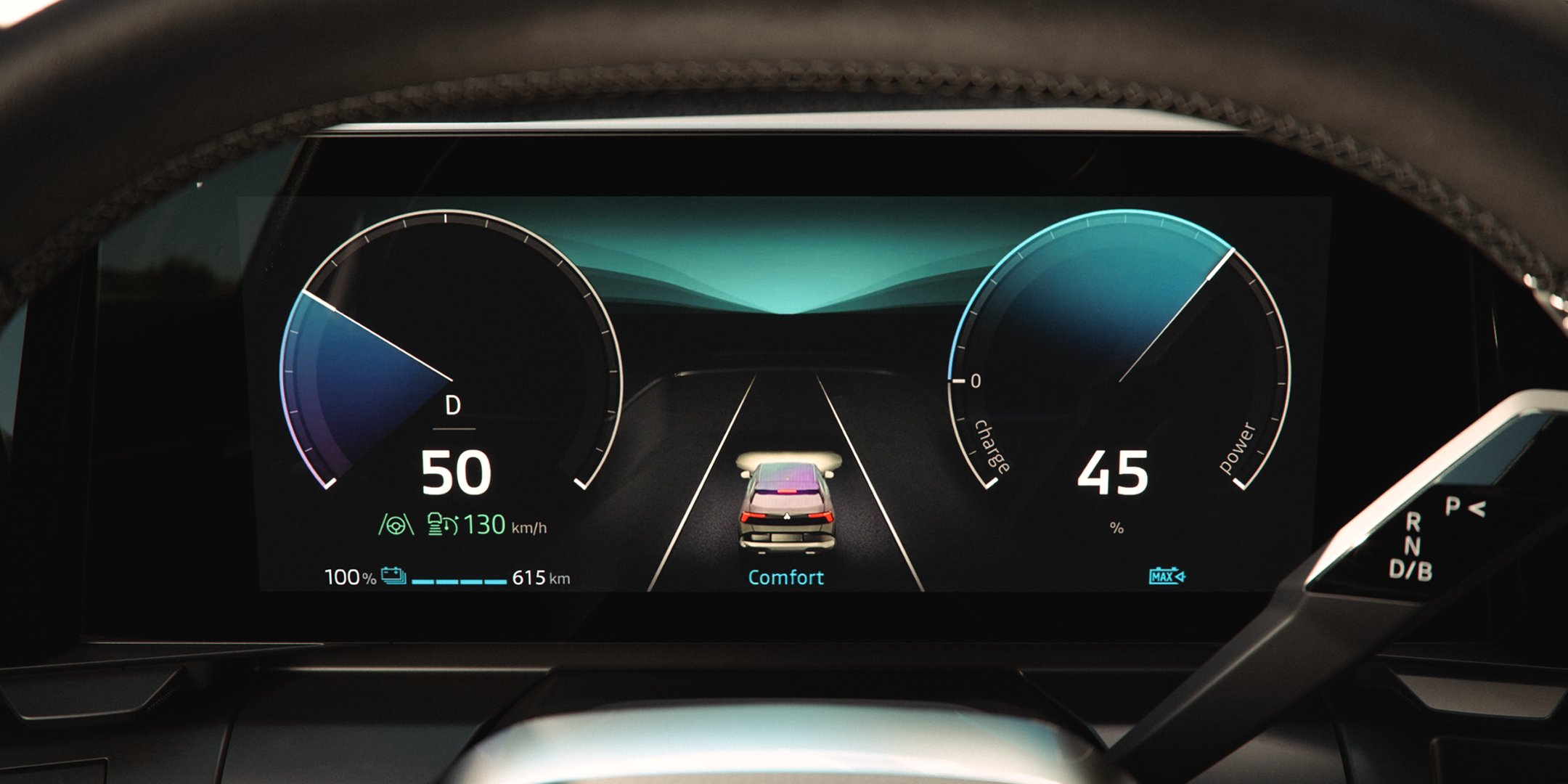 Nové Mitsubishi Eclipse Cross BEV - digitální přístrojový štít