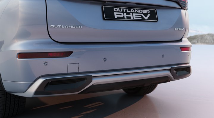 Nové Mitsubishi OUTLANDER PHEV - lemy rohů zadního nárazníku