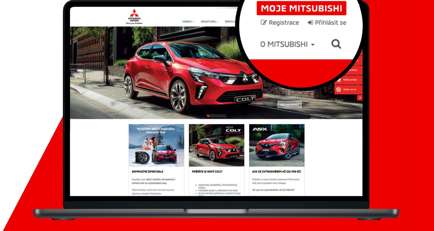 Aplikace Moje Mitsubishi